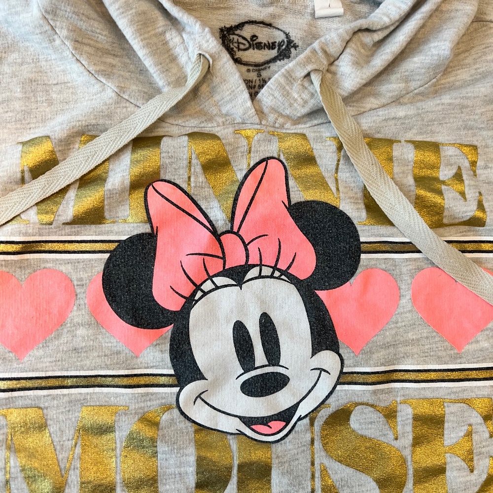Disney World Minnie Mouse light weight hooded top